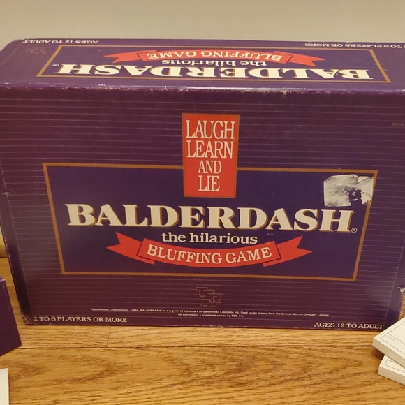 Vintage BALDERDASH Bluffing Board Game 1984 - Picture 1 of 11